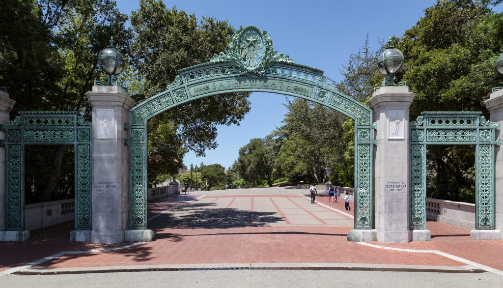 Sather Gate at Berkley University in California.